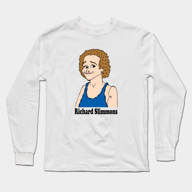 RICHARD SIMMONS FAN ART Long Sleeve T-Shirt by cartoonistguy